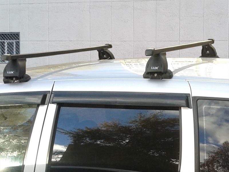 Багажник на крышу Chevrolet Niva, Lux, прямоугольные стальные дуги
