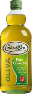 Zeytun yağı Costa d'Oro "Olio di Oliva" təmizlənməmiş əlavə ilə zərif, 500 ml