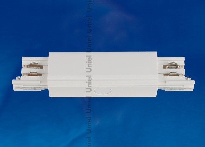 Соединитель для шинопроводов 3-фазный прямой внешний Uniel белый UBX-A12 WHITE 1 POLYBAG