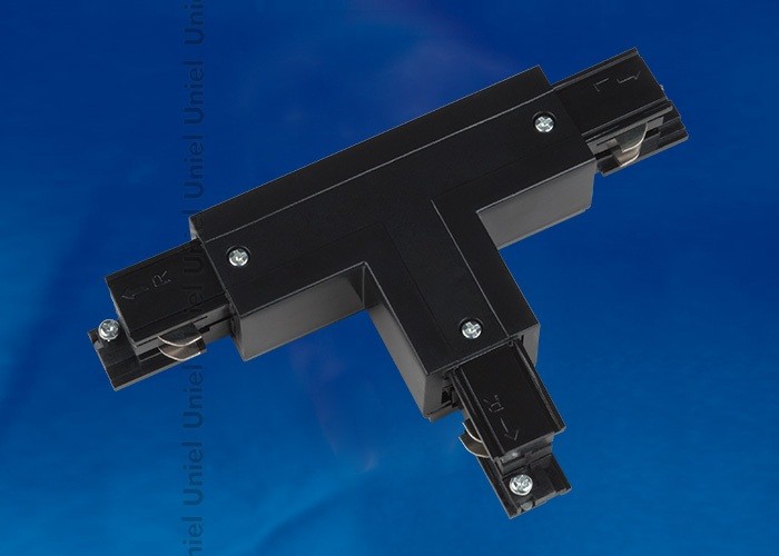 Соединитель для шинопроводов 3-фазный Uniel Т-образный правый внешний черный UBX-A31 BLACK