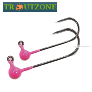 Джиг головка Trout Zone безбородая №2 / 0,7 гр / упаковка 5 шт / цвет: Pink