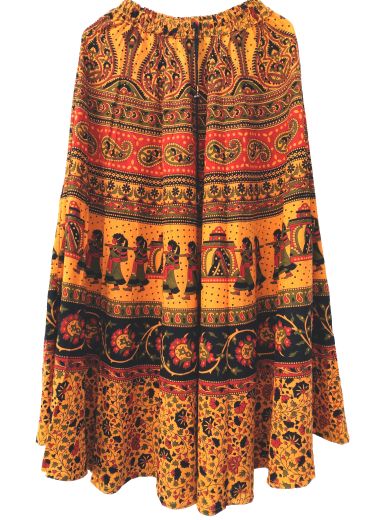 Длинная индийская юбка в пол, купить в Москве