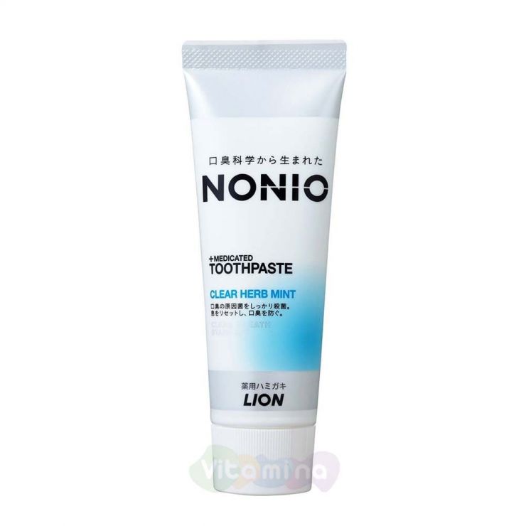 Lion Профилактическая зубная паста для удаления неприятного запаха и предотвращения появления кариеса "Nonio", 130 г