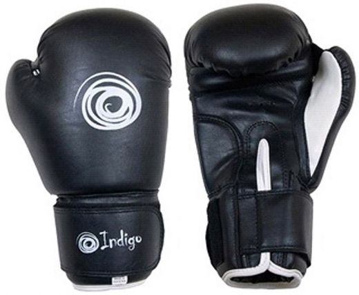 Перчатки боксерские INDIGO PS-790 черные