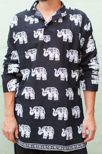 Индийская мужская рубашка курта, хлопок. Купить недорого в интернет магазине Инд Базар