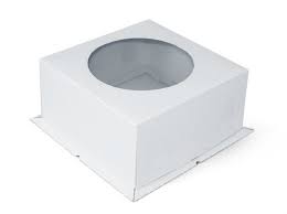 Короб картонный для тортов  с окном 300*300*190мм