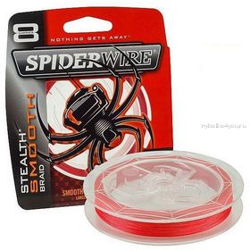 Леска плетеная Spiderwire Stealth Smooth 8 150 м  / цвет: Red