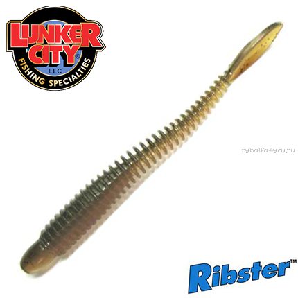 Мягкие приманки Lunker City Ribster 3''75мм / упаковка 12 шт / цвет:  Brown Bug #057