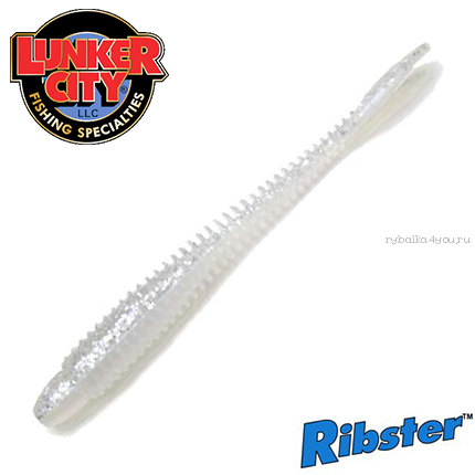 Мягкие приманки Lunker City Ribster 3''75мм / упаковка 12 шт / цвет:  Ice Shad #0132