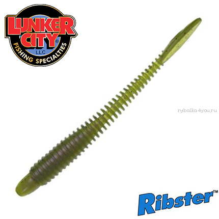 Мягкие приманки Lunker City Ribster 3''75мм / упаковка 12 шт / цвет:  Watermelon Pro Purple #226