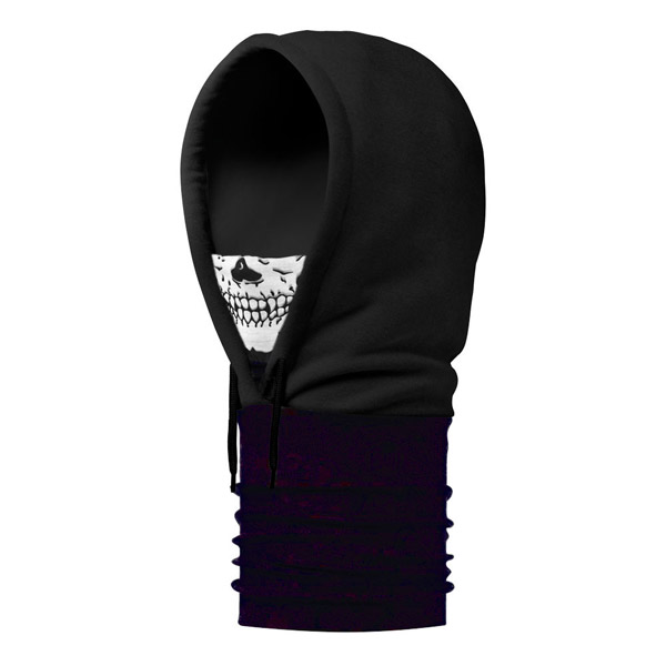 Капюшон-шарф с маской черепа