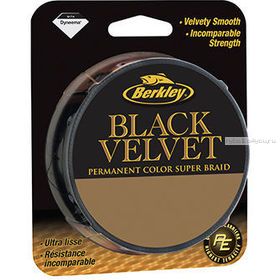 Шнур плетеный Berkley Black Velvet 137 м / цвет: черный