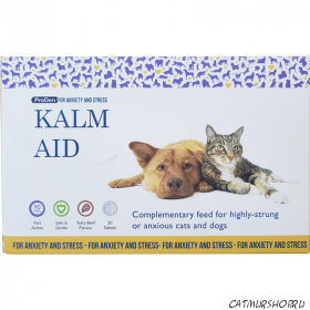 Kalm Aid 30 таблеток -  успокаивающие таблетки для кошек и собак со вкусом говядины