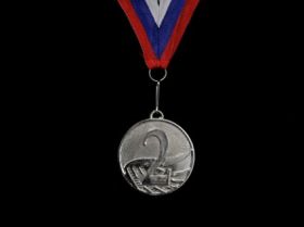 Медаль Торко наградная с лентой 2 место 50 мм