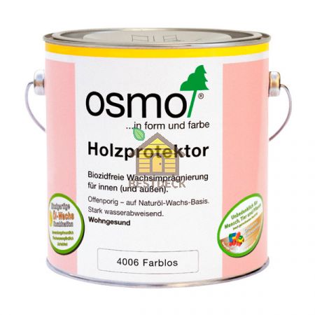 Пропитка с водоотталкивающим эффектом OSMO Holzprotektor 4006 для внутренних и наружных работ