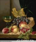 1409 A Basket of Peaches and Grapes (small)