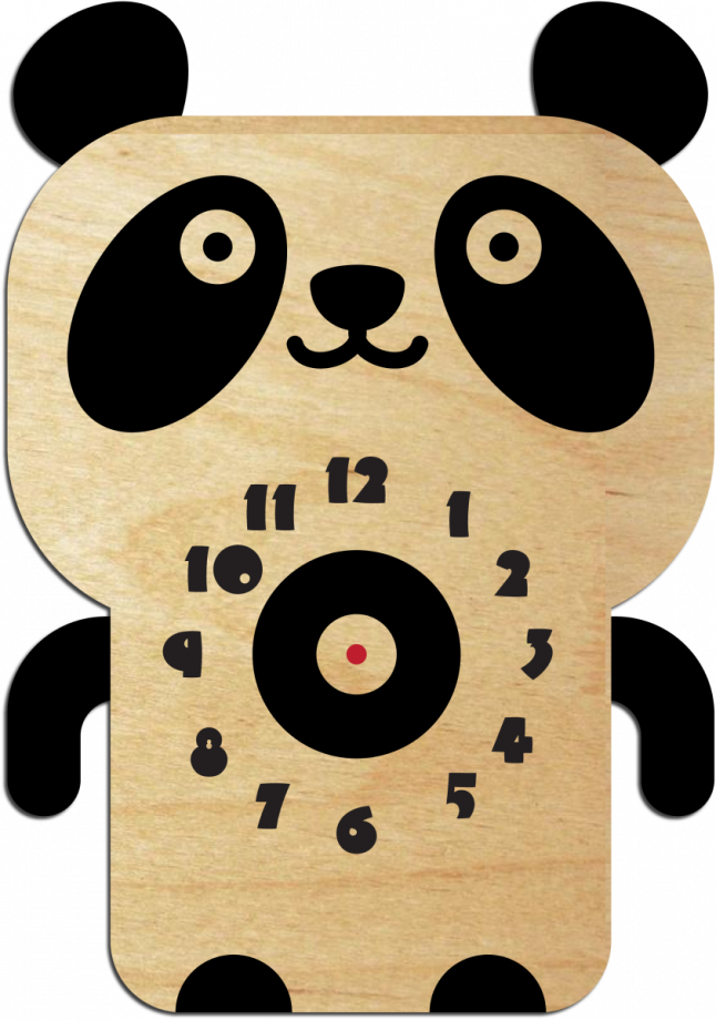 Часы настенные панда
