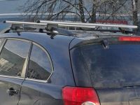 Багажник (поперечины) на рейлинги на Chevrolet Captiva, Атлант, аэродинамические дуги
