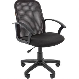 Кресло CHAIRMAN 615/BLACK для оператора, сетка/ткань, цвет черный