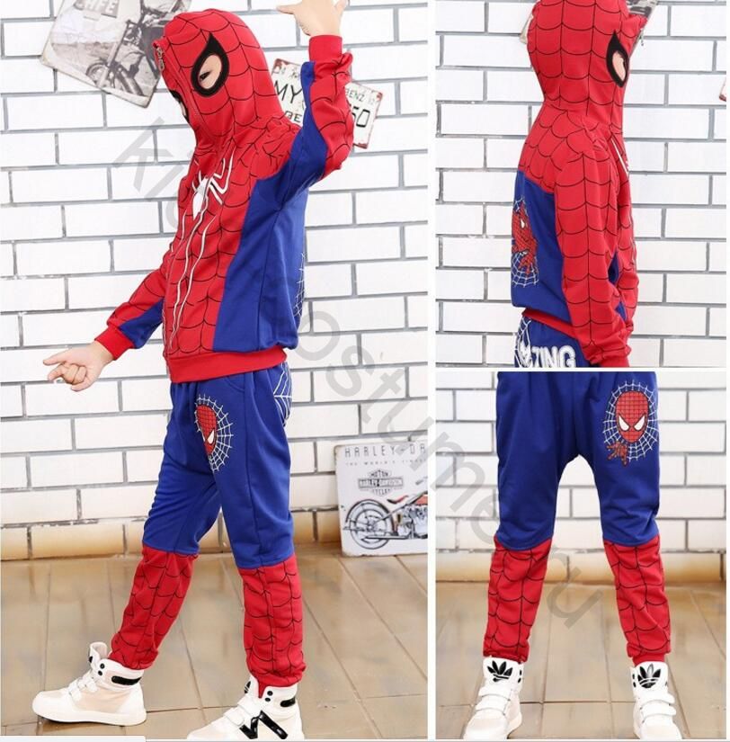 Спортивный костюм Человек-паук с капюшоном для мальчиков