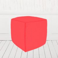 Пуфик-кубик красный