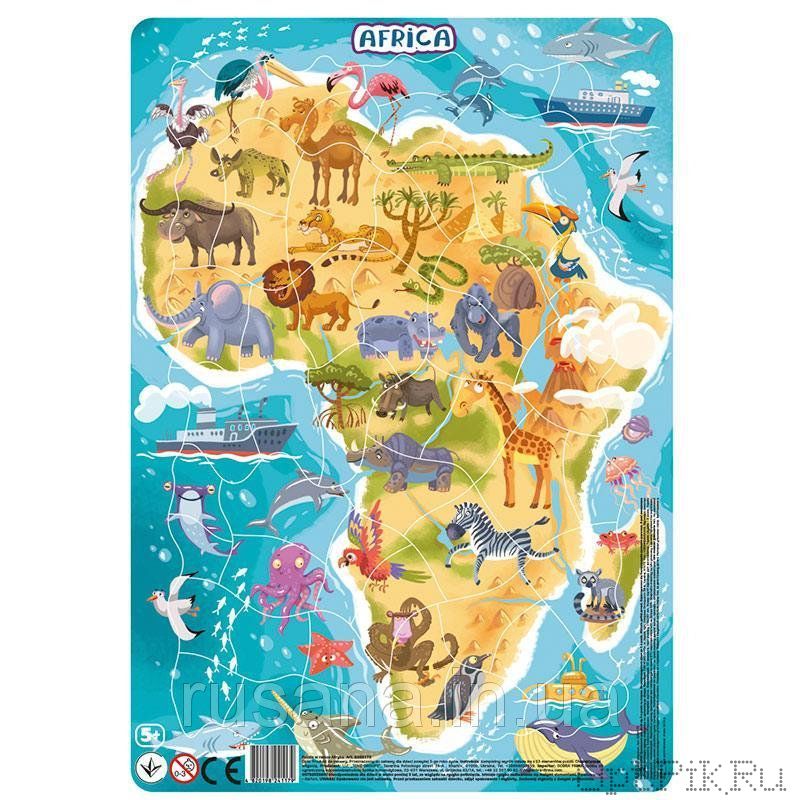 Пазл в рамке "Африка" 53 элемента