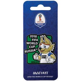 Магнит виниловый  Волк Забивака Класс Чемпионат мира по футболу FIFA RUSSIA 2018 года