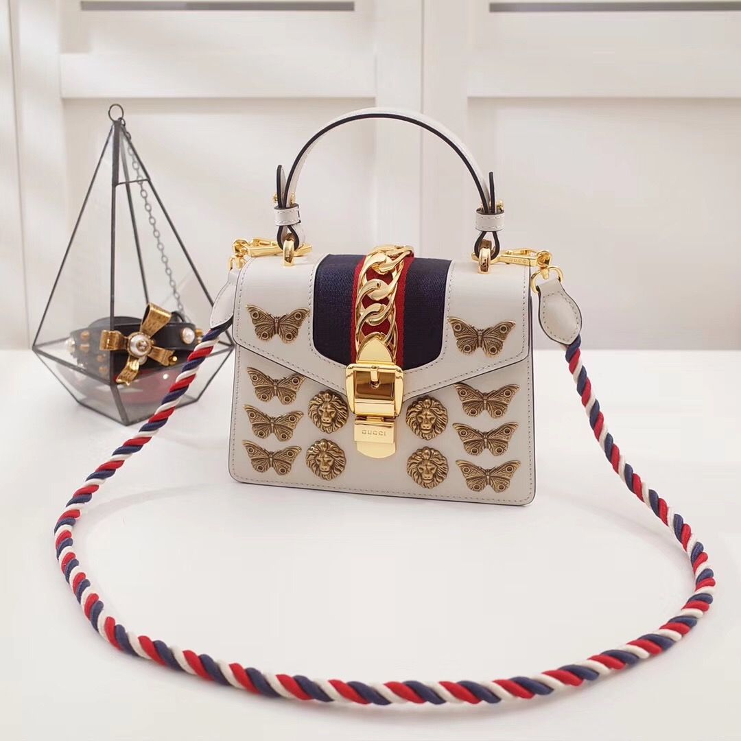 Gucci mini Sylvie animal studs bag