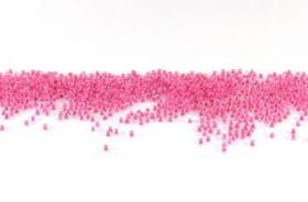 Бисер чешский 38325 прозрачный розовая малиновая линия внутри Preciosa 1 сорт купить оптом