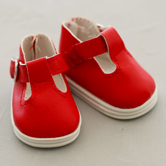 Обувь для кукол - сандалики 5 см (красные)