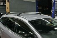Багажник на крышу Ford Focus 3 sw universal 2011-..., Turtle Air 2, аэродинамические дуги на интегрированные рейлинги