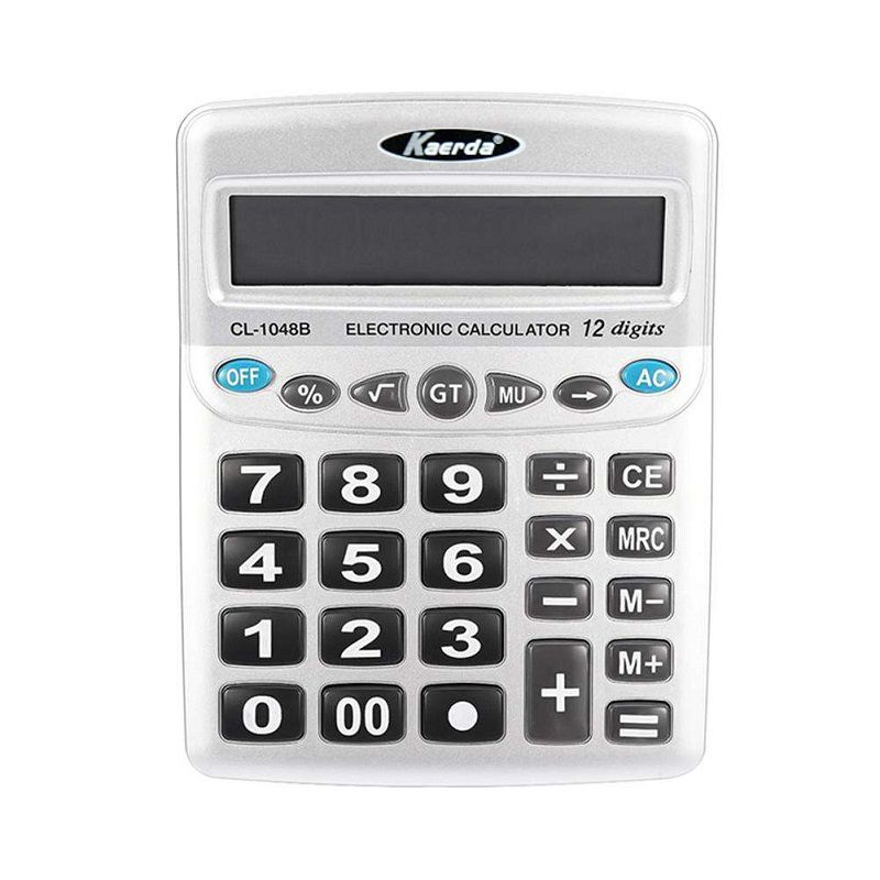 Настольный 12-Разрядный Калькулятор С Двойным Питанием Kaerda KD-1048B