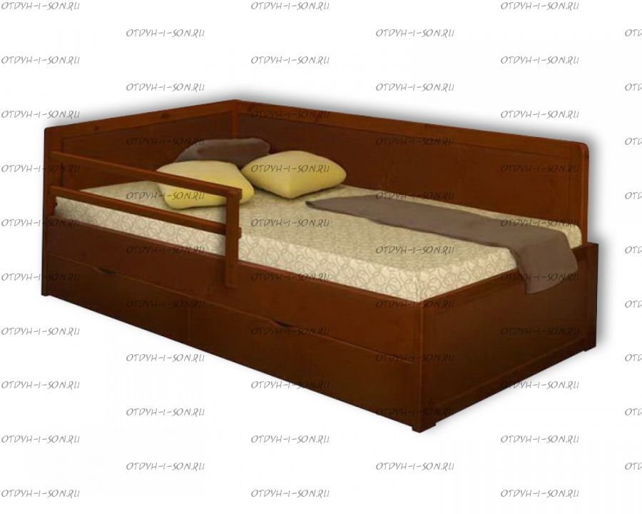 Кровать с 2 ящиками 146422 №В