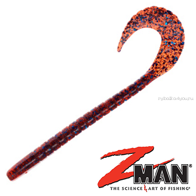 Мягкие приманки Z-Man Saw Tail WormZ 6'' 152 мм / упаковка 6 / цвет: 07 Plum