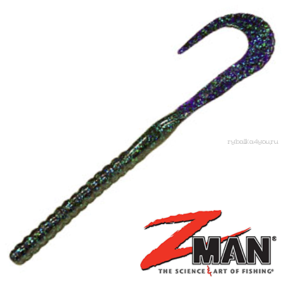 Мягкие приманки Z-Man Saw Tail WormZ 6'' 152 мм / упаковка 6 / цвет: 42 June Bug