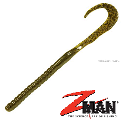 Мягкие приманки Z-Man Saw Tail WormZ 6'' 152 мм / упаковка 6 / цвет: 46 Green Pumpkin