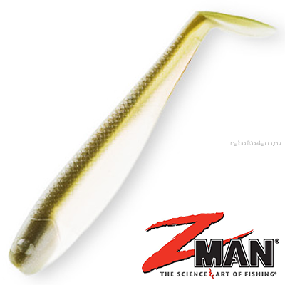 Мягкие приманки Z-Man SwimmerZ 4'' 101 мм / упаковка 4 шт / цвет: 54 Shiner