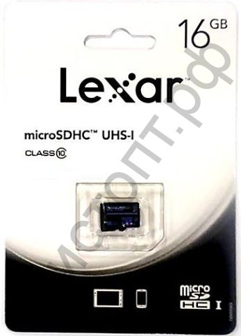 Карта памяти micro SDHC 16GB Lexar Class10 UHS-I без адаптера