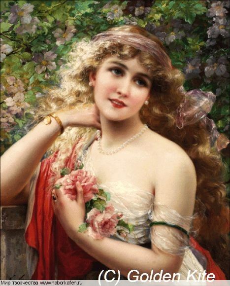 2627. Young Lady With Roses