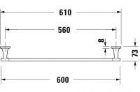 Duravit  Starck T 9942 Полотенцедержатель схема 2