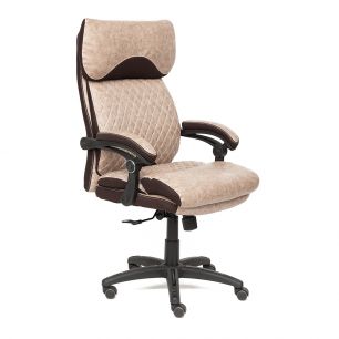 Кресло компьютерное TetChair Chief коричневый стеганный, 36-36/36-36 стеганный/TW24