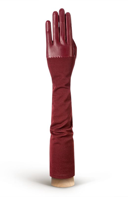 Бордовые длинные перчатки ELEGANZZA GR00119118