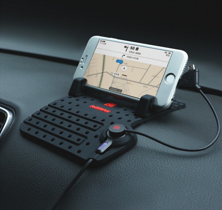 Автомобильный держатель для телефона на торпеду Remax Super Flexible RC-FC1 Lightning+micro USB