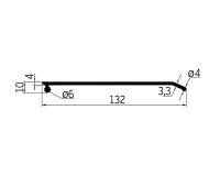 Профиль от налива для сдвижных крыш (с боковым замком) L=14 м/п