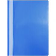 Папка-скоросшиватель пластик. OfficeSpace, А4, 120мкм, синяя с прозр. верхом (арт. 998138)