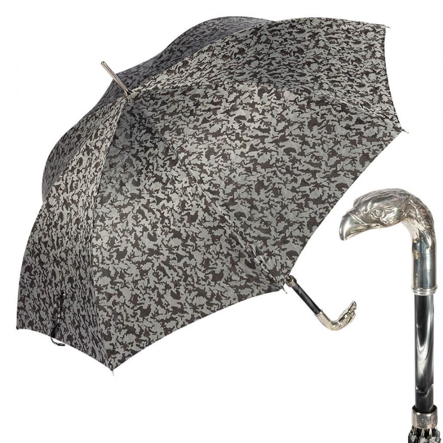 Зонт-трость Pasotti Eagle Silver Reflection Grey