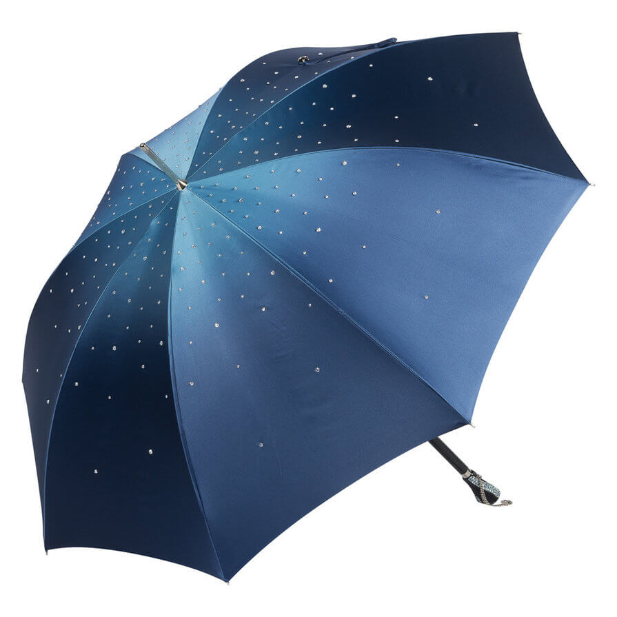 Зонт-трость Pasotti Swarovski Blu