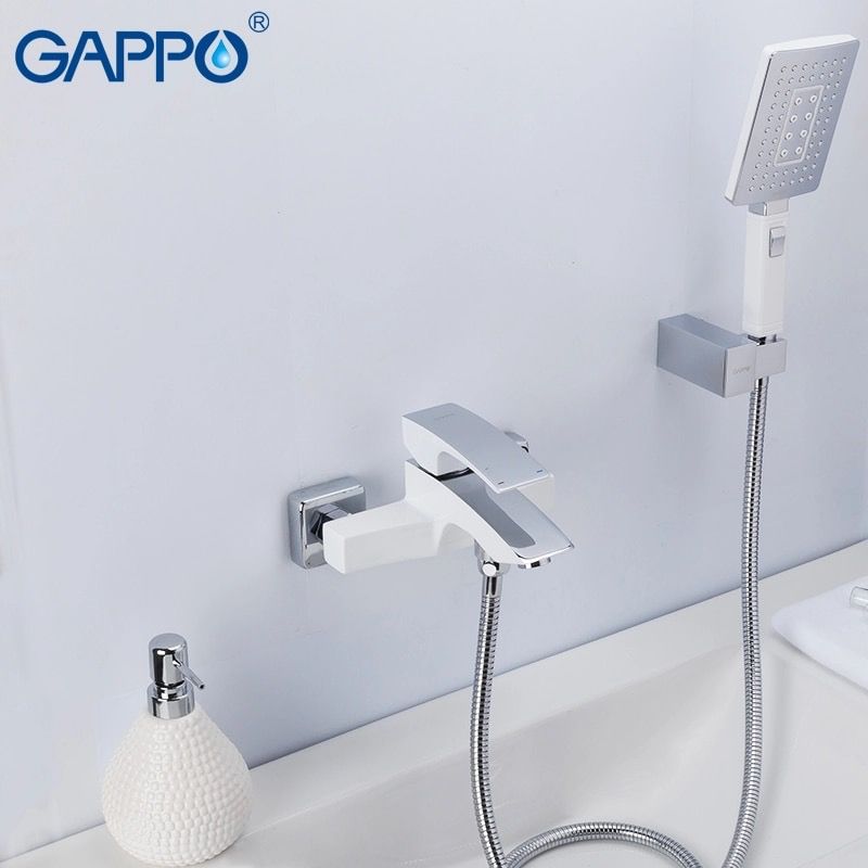 Gappo Jacob G3007-7 Смеситель для ванны (белый/хром)