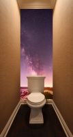 Фотообои в туалет - Над облаками магазин Интерьерные наклейки