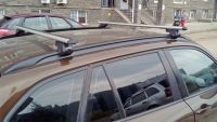 Багажник на крышу BMW X1, Атлант, аэродинамические дуги